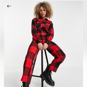 SOLD✨Buffalo Plaid Boiler Suit